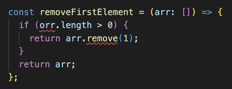 Ungültiges TypeScript