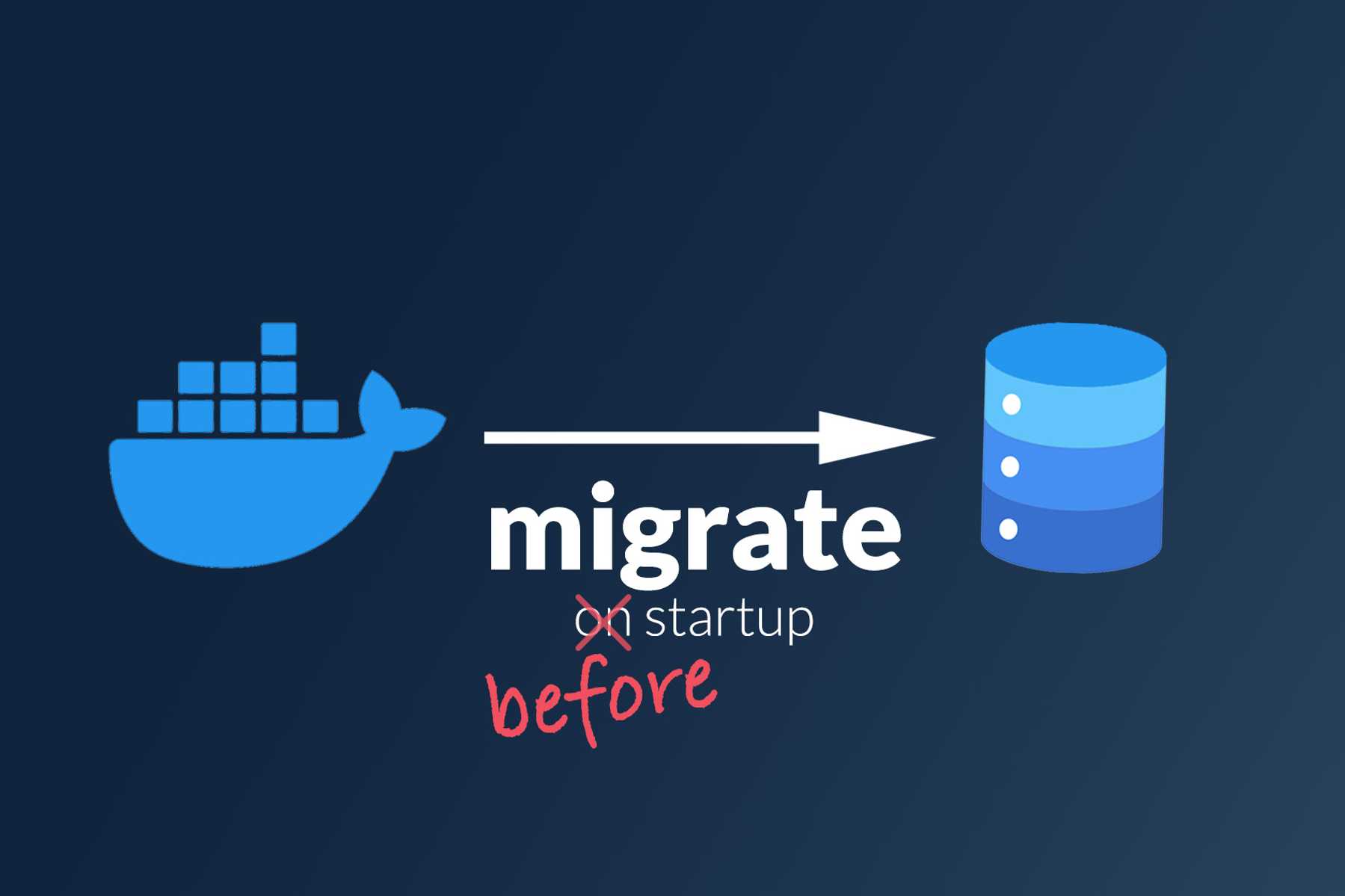 Datenbankmigrationen zum falschen Zeitpunkt